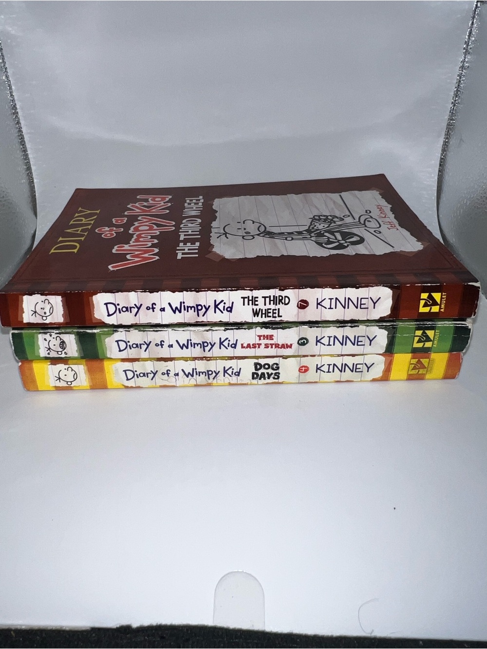 Diary of a Wimpy Kid 3-Book Set by Kinney — Brown, Green, Yellow